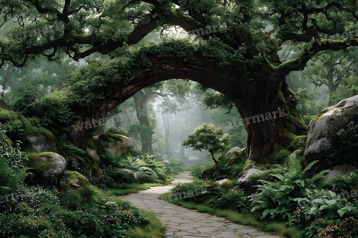 Alice Wonderland Magical Forest Backdrop Images