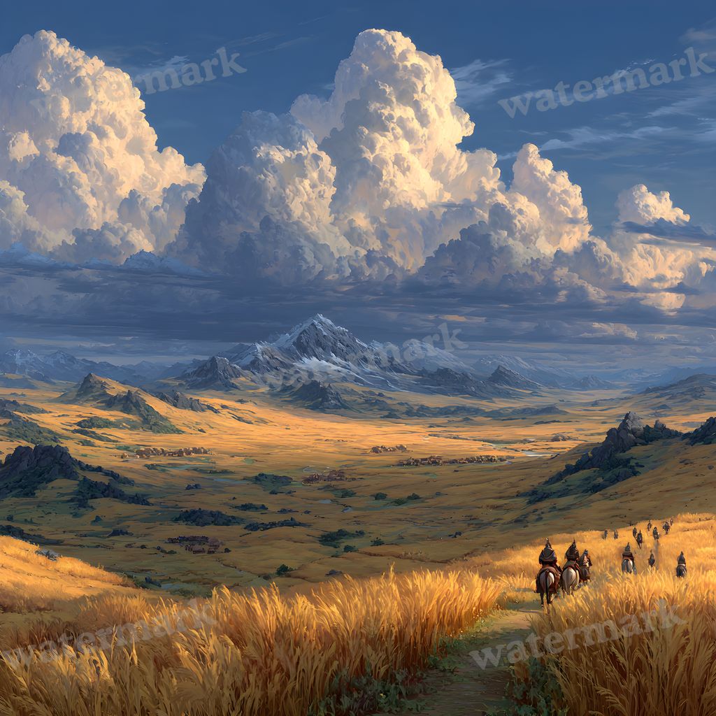 Ancient Mongolia Plains Backdrop Images