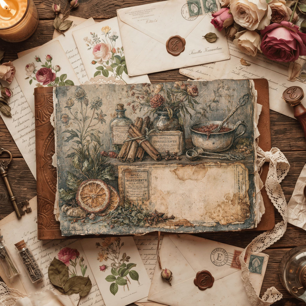 Ancient Spell Ingredients Journal Page