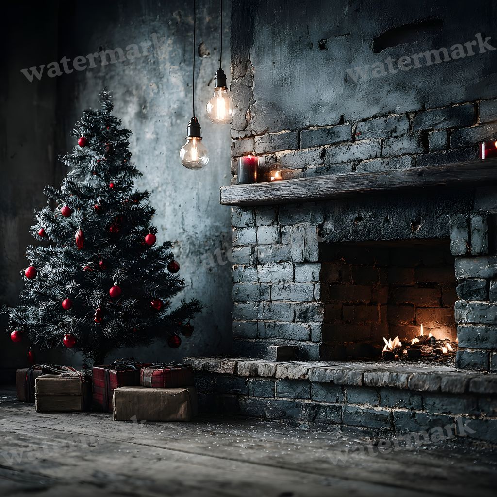 Black Gothic Christmas Backdrop Images