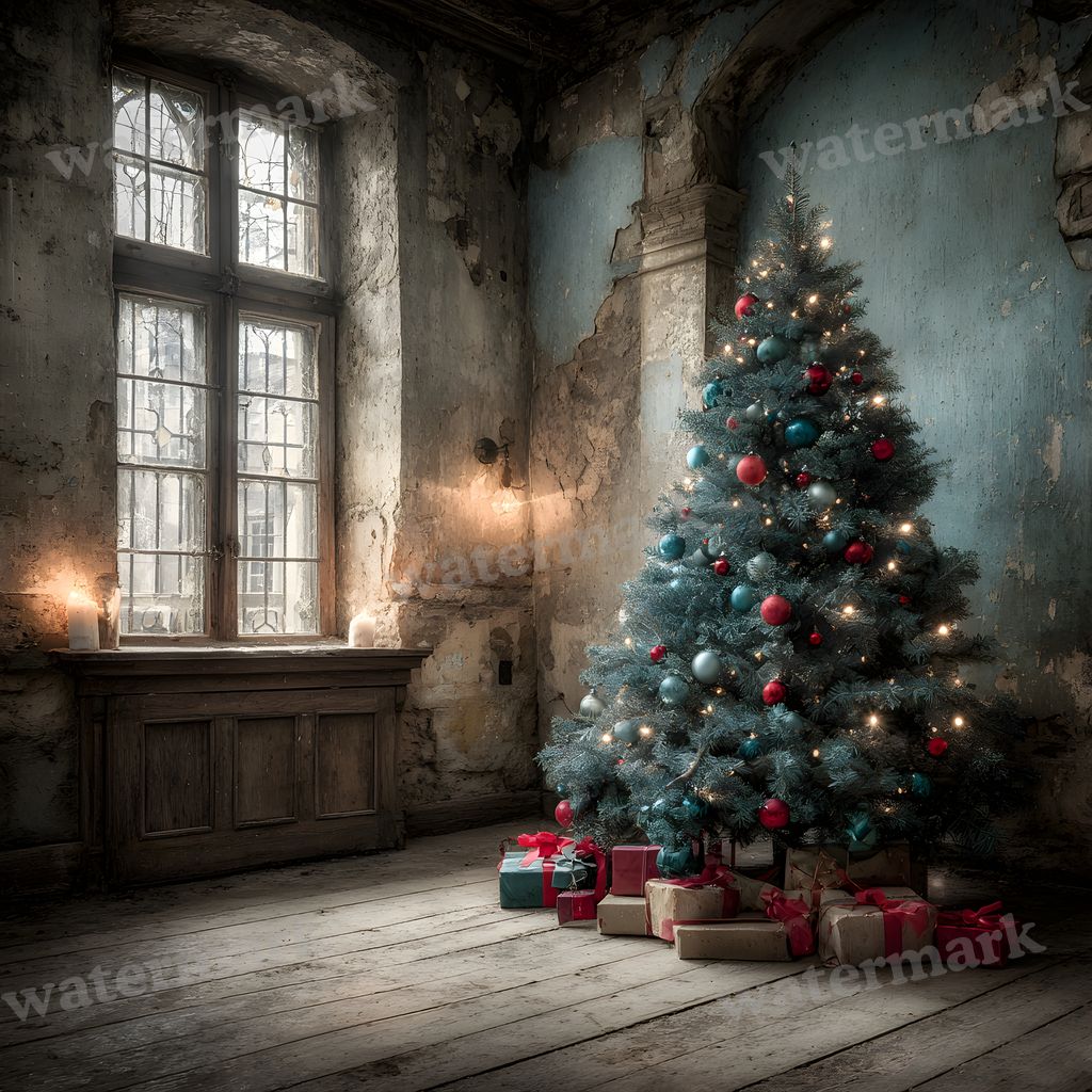 Black Gothic Christmas Backdrop Images