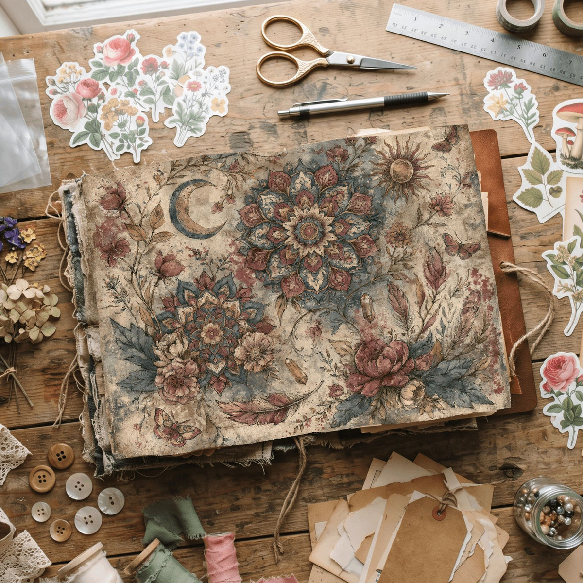 Celestial Mandala Garden Paper