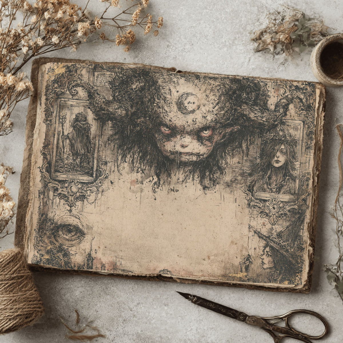 Gothic Tarot Journal Paper