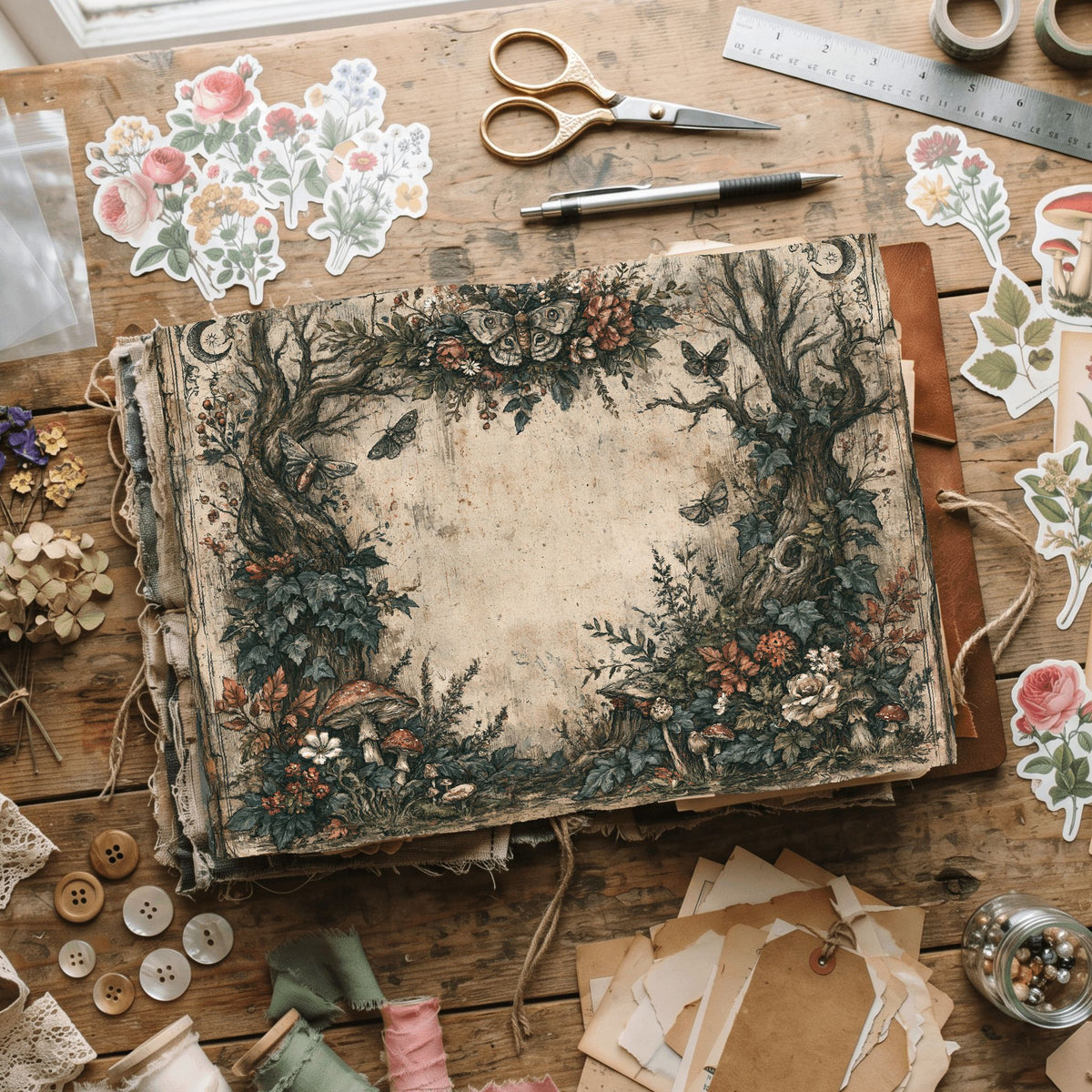 Magical Forest Parchment