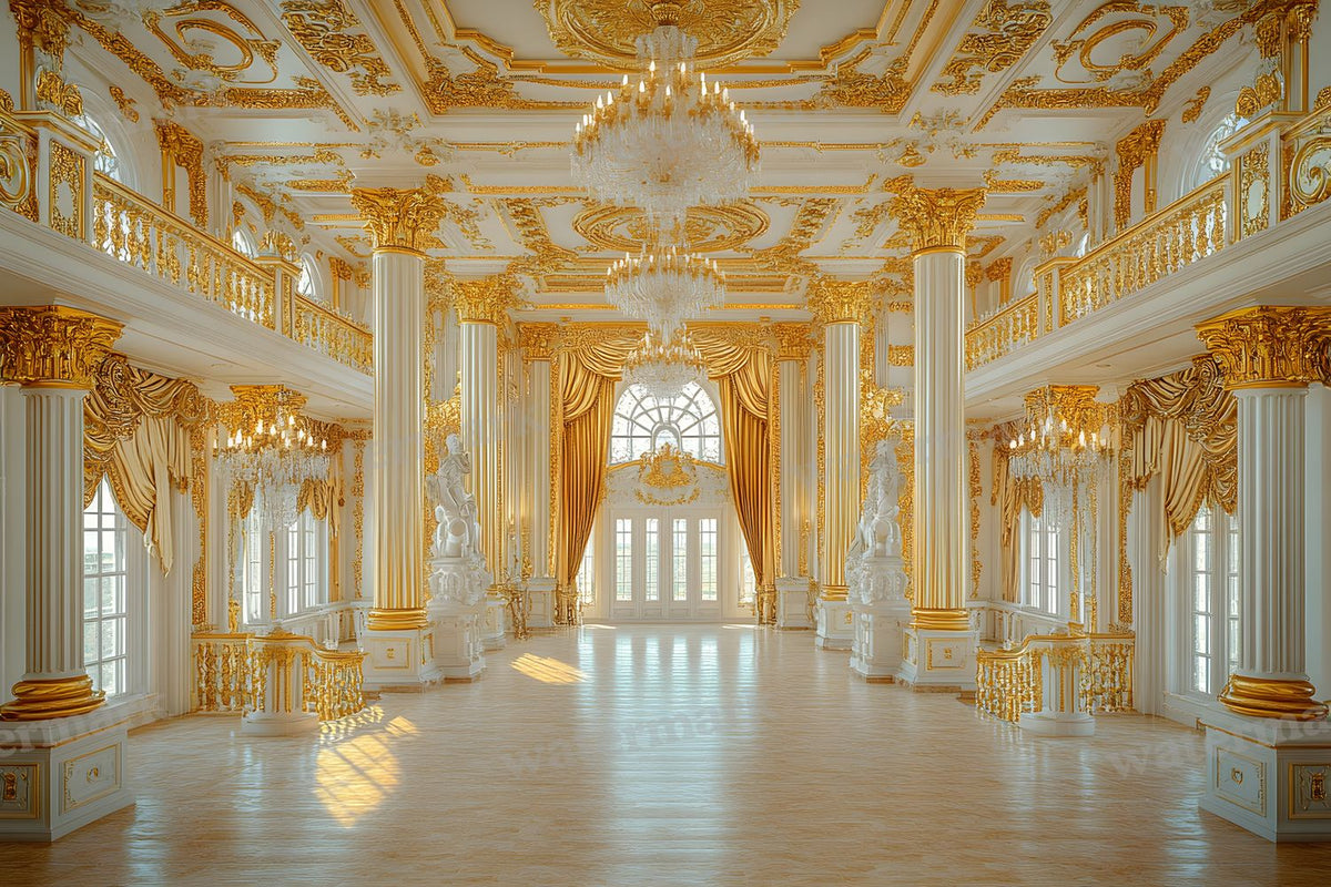 Opulent Baroque digital photo backdrop for photo editing, preview 13