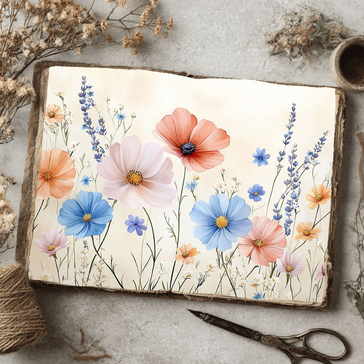 Pastel Wildflower Whispers Paper
