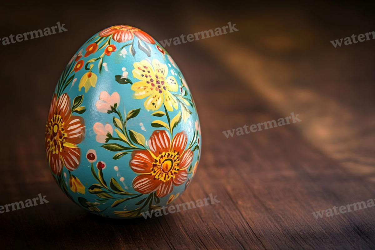Professionally Painted Easter Egg Backdrop Images