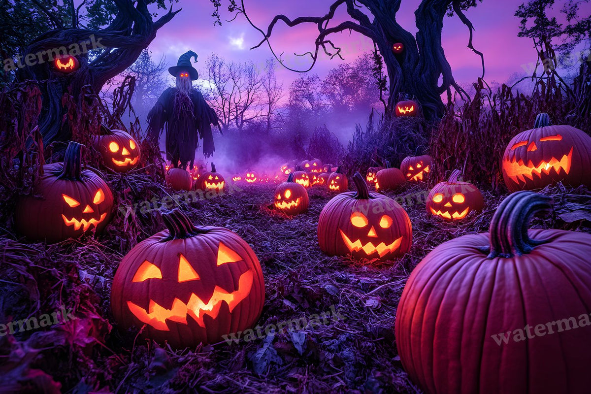 Pumpkin Field Curse Backdrop Images