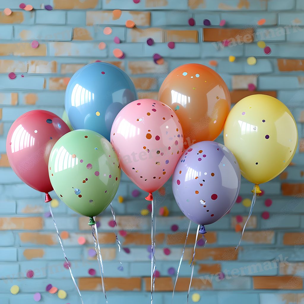 Rainbow Balloon Backdrop Images