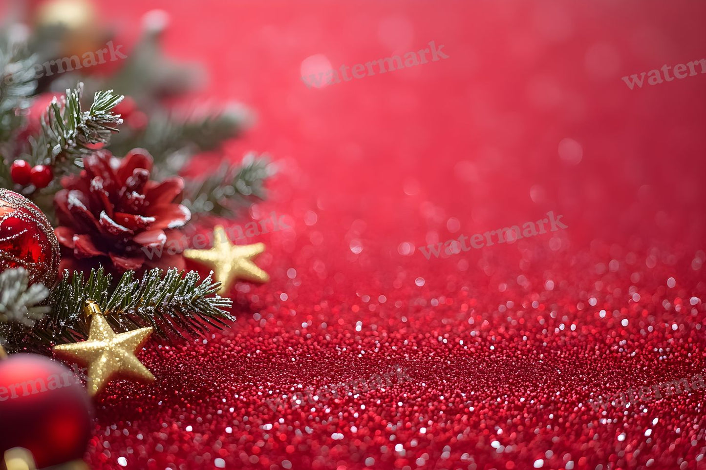 Red Christmas Backdrop Images