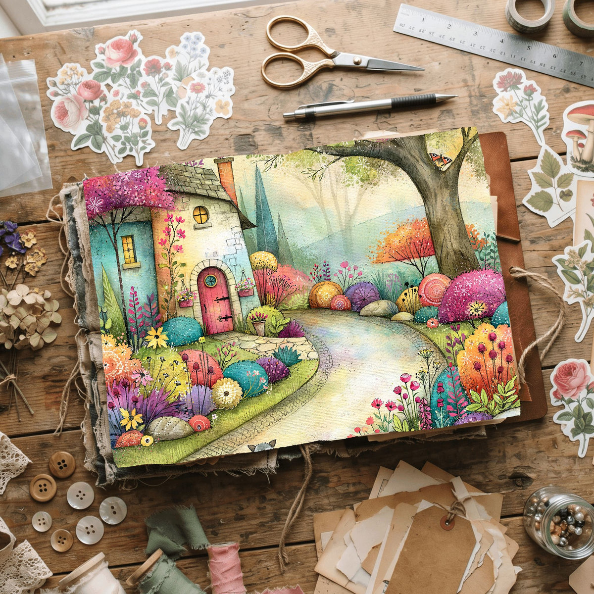 Romantic Garden Scene