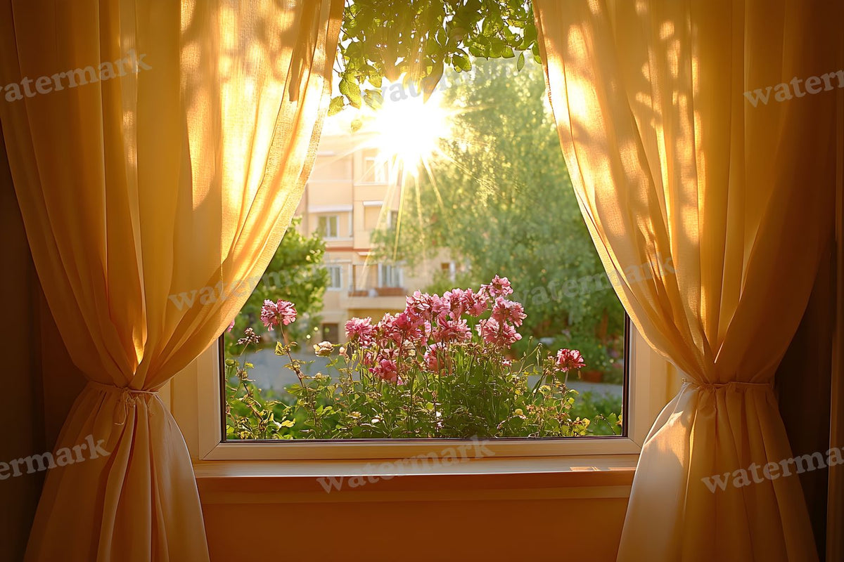 Royal Gold Garden Studio digital photo backdrop for photo editing, preview 13