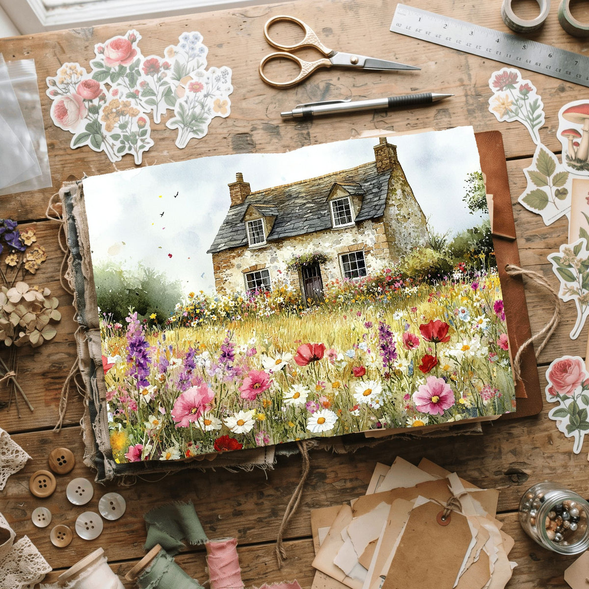Secret Wildflower Cottage Writing Paper
