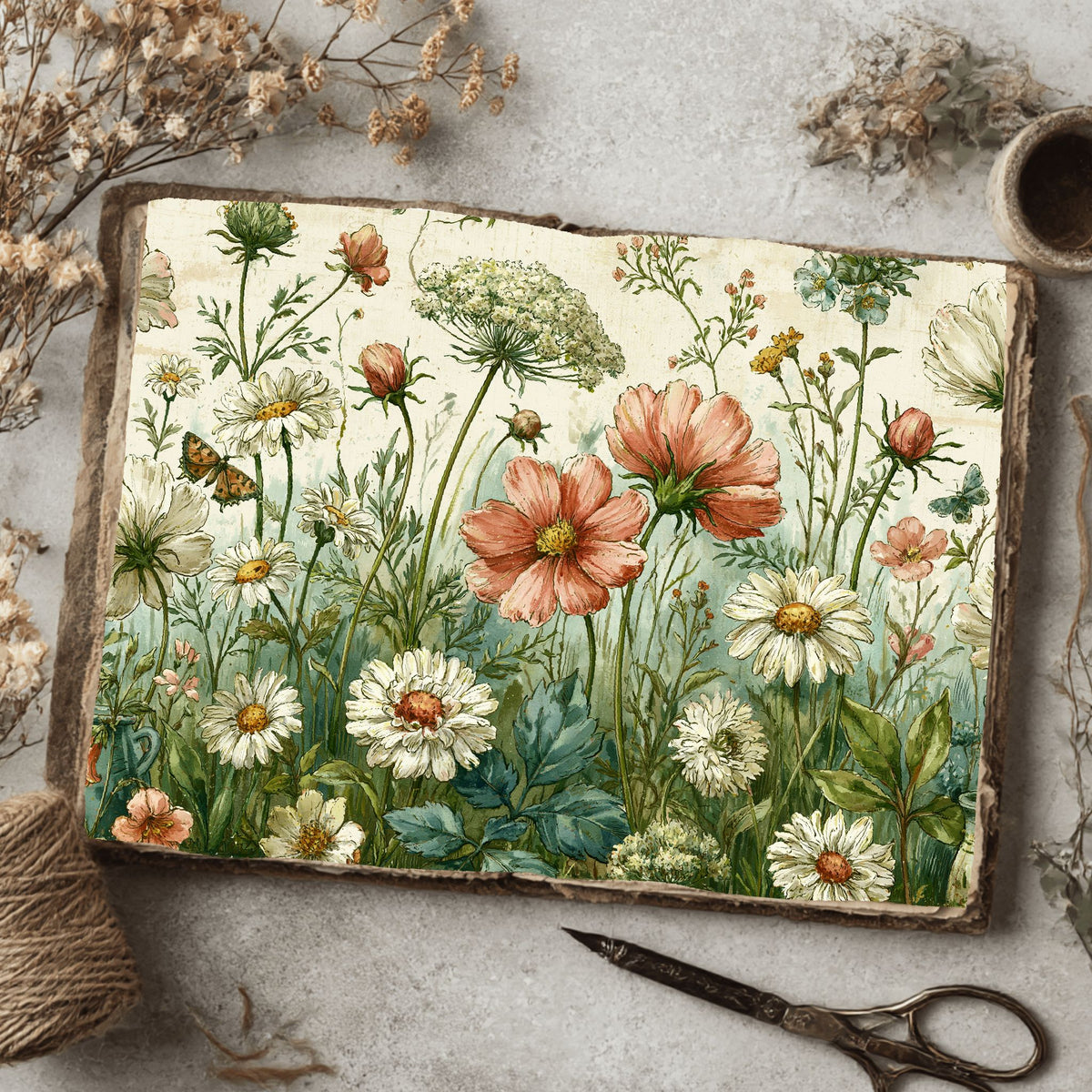 Spring Wildflower Seamless Pattern