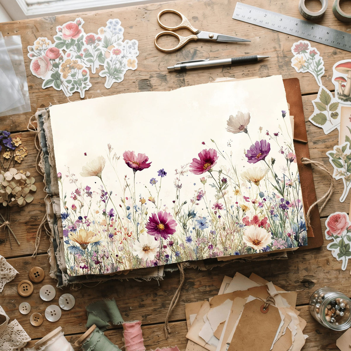 Wildflower Breeze Writing Paper