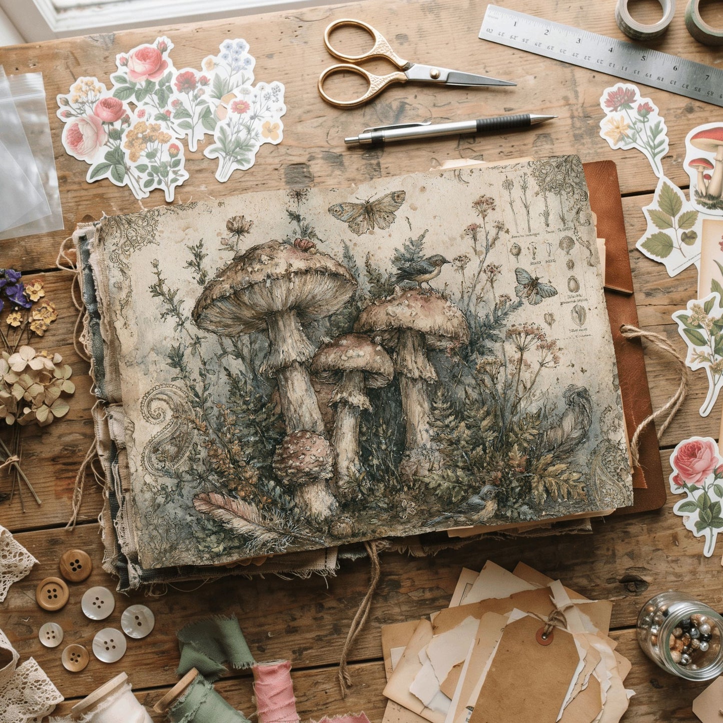 Woodland Hippie Ephemera Paper