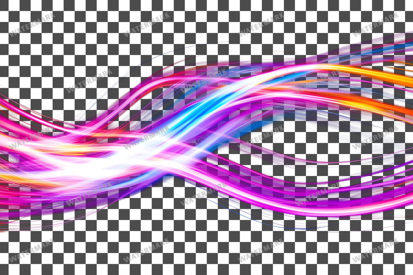 Abstract Light Streaks Transparent Overlay Pngs