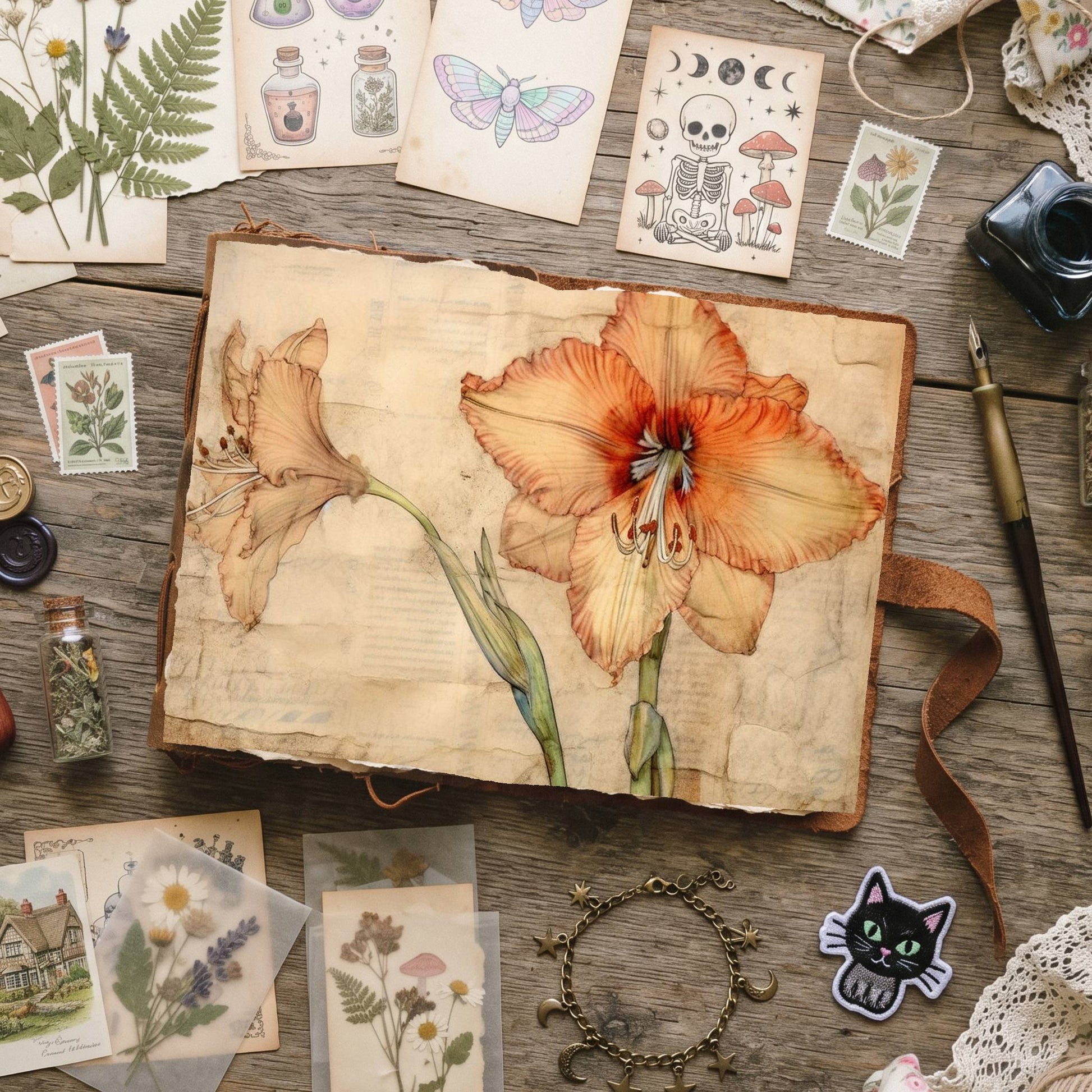Amaryllis Digital Papers