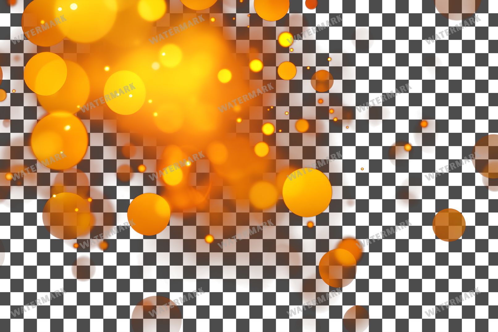 Amber Light Transparent Overlay Pngs