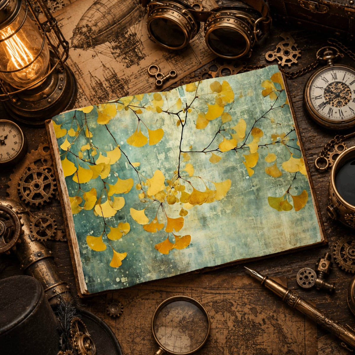 Autumn Trees Digital Papers
