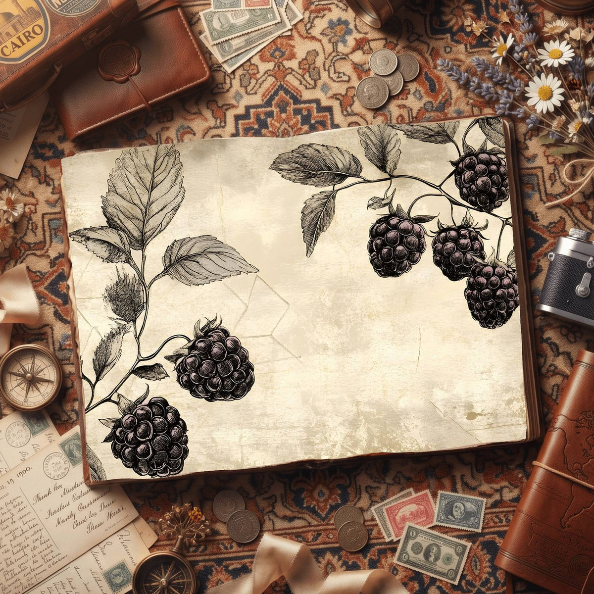 Blackberries Digital Papers