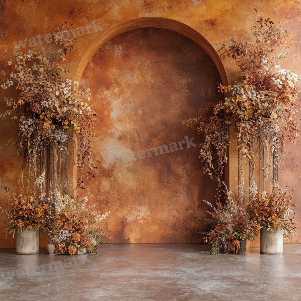 Boho Arches digital photo backdrop for photo editing, preview 13