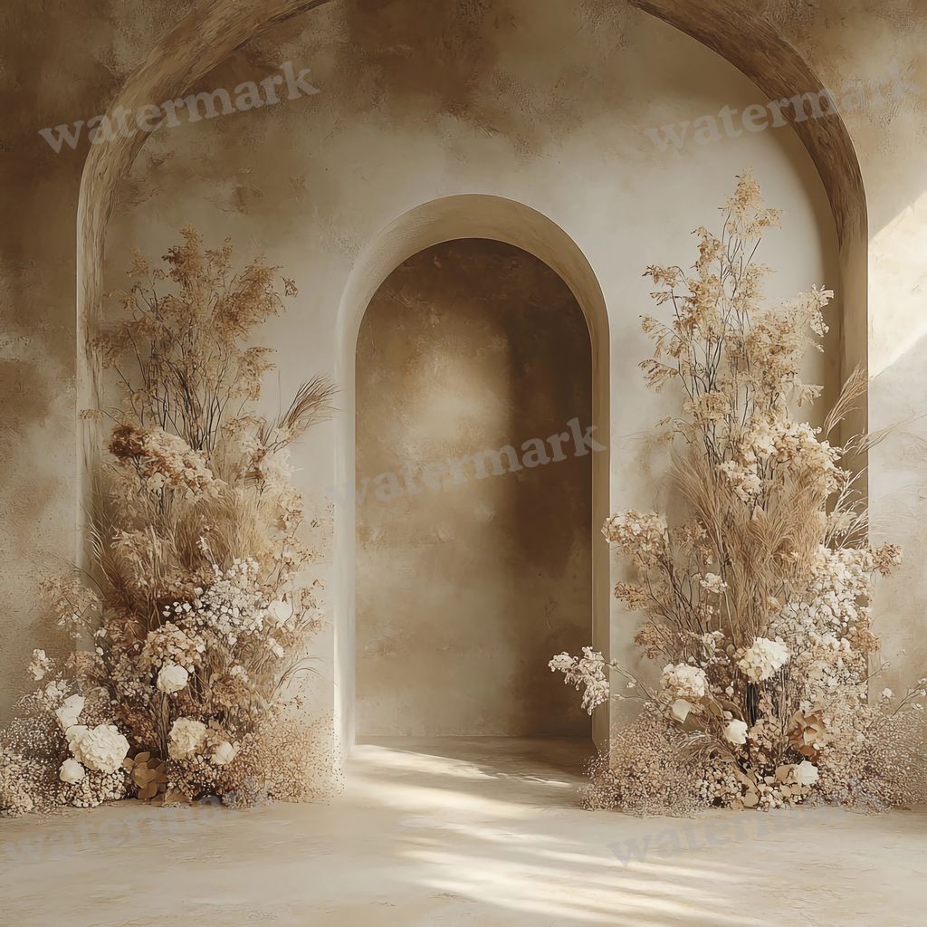 Boho Arches Backdrop Images