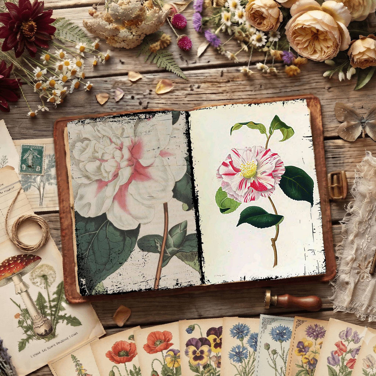 Botanical Illustrations Digital Papers