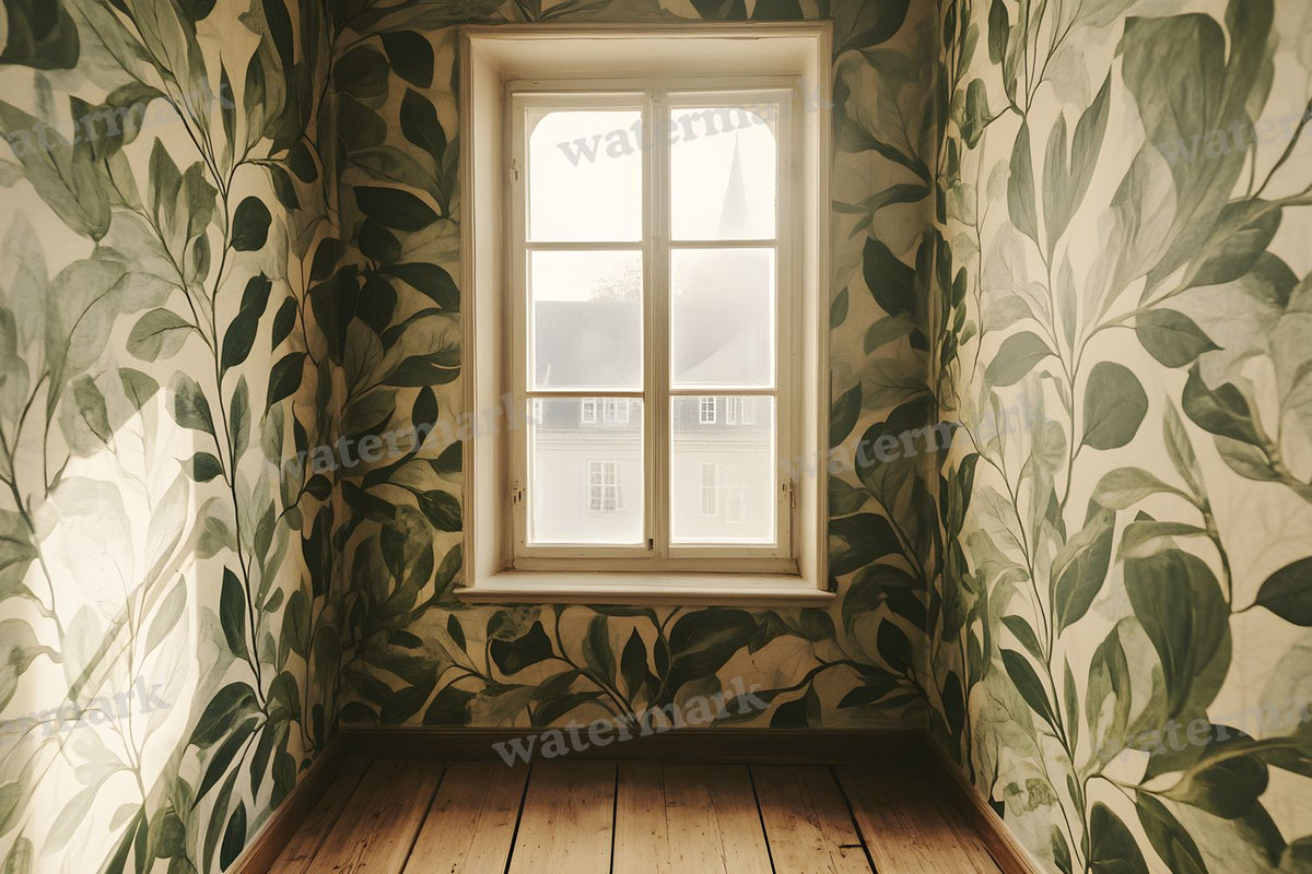 Botanical Window View Backdrop Images