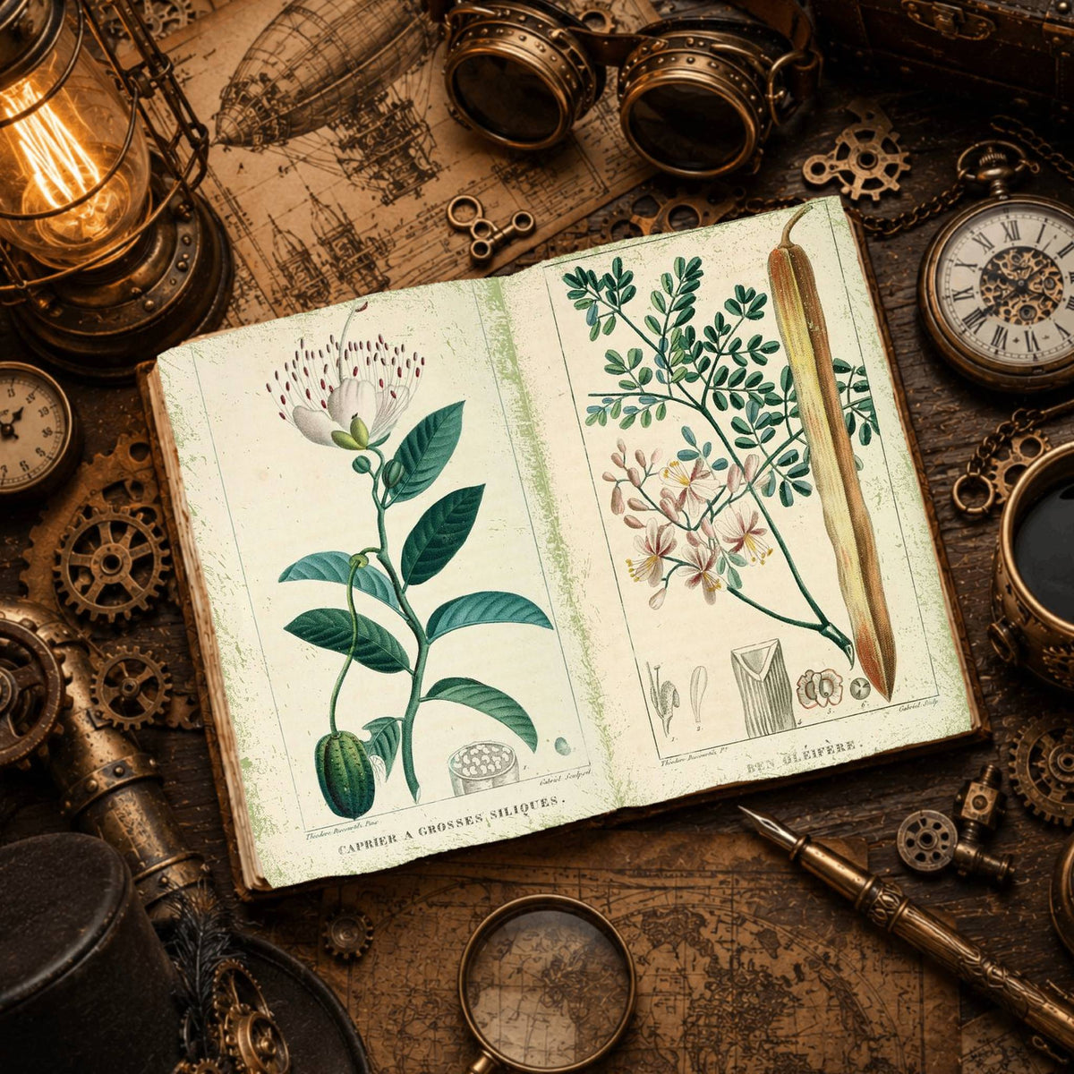 Botanical printable junk journal paper, page preview 14