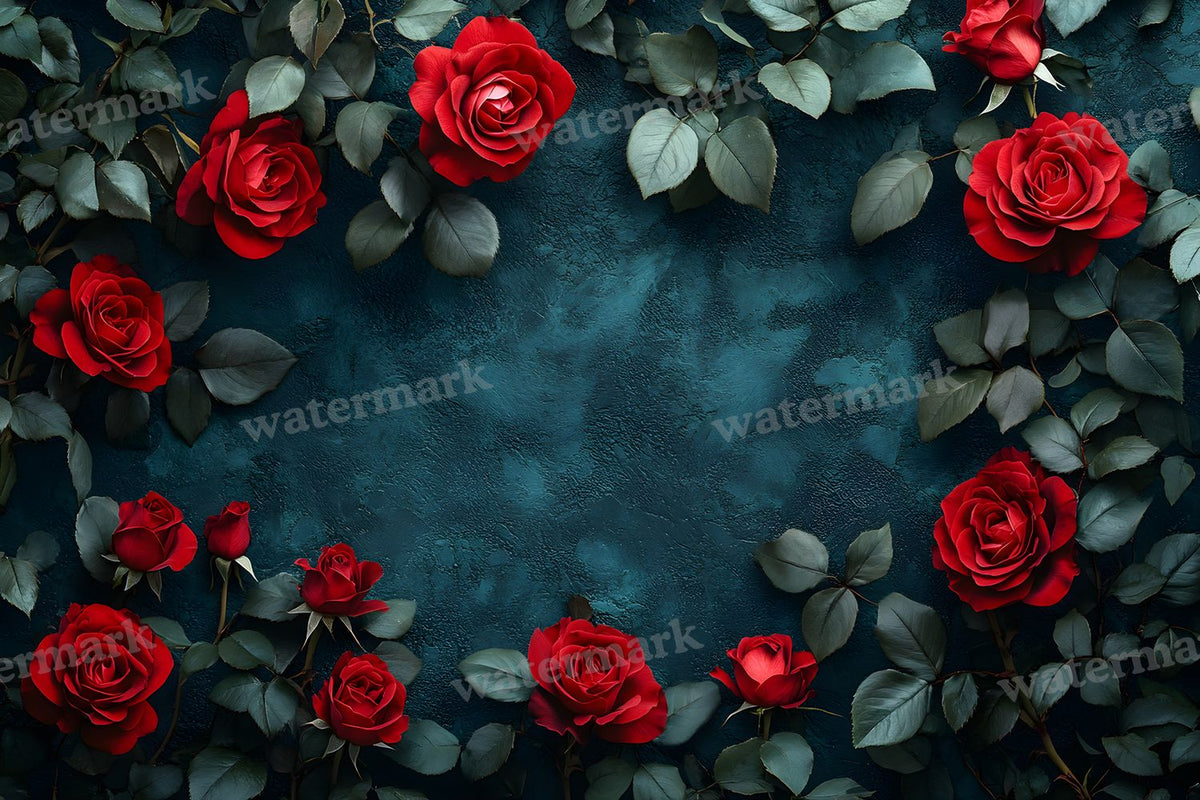 Burgundy Rose Arrangement Backdrop Images
