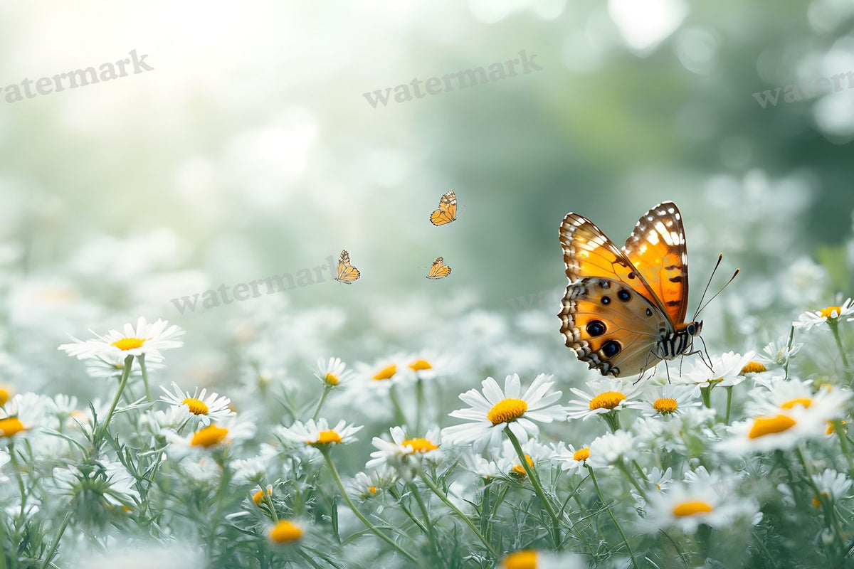Butterfly Meadow Backdrop Images