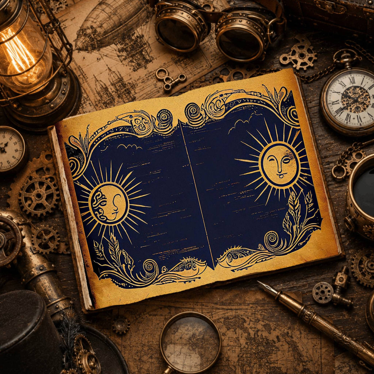 Celestial Moon Digital Papers