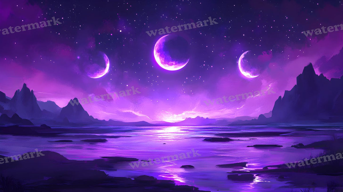 Celestial Moons Backdrop Images