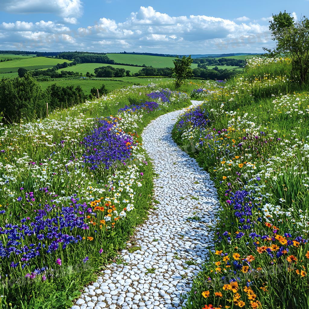 Charming Country Trail Backdrop Images