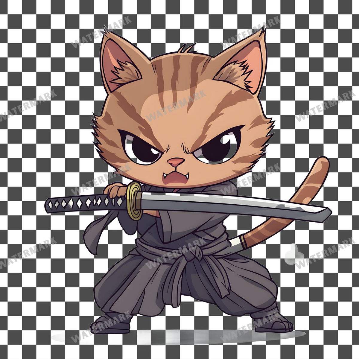 Chibi Samurai Clipart Pngs