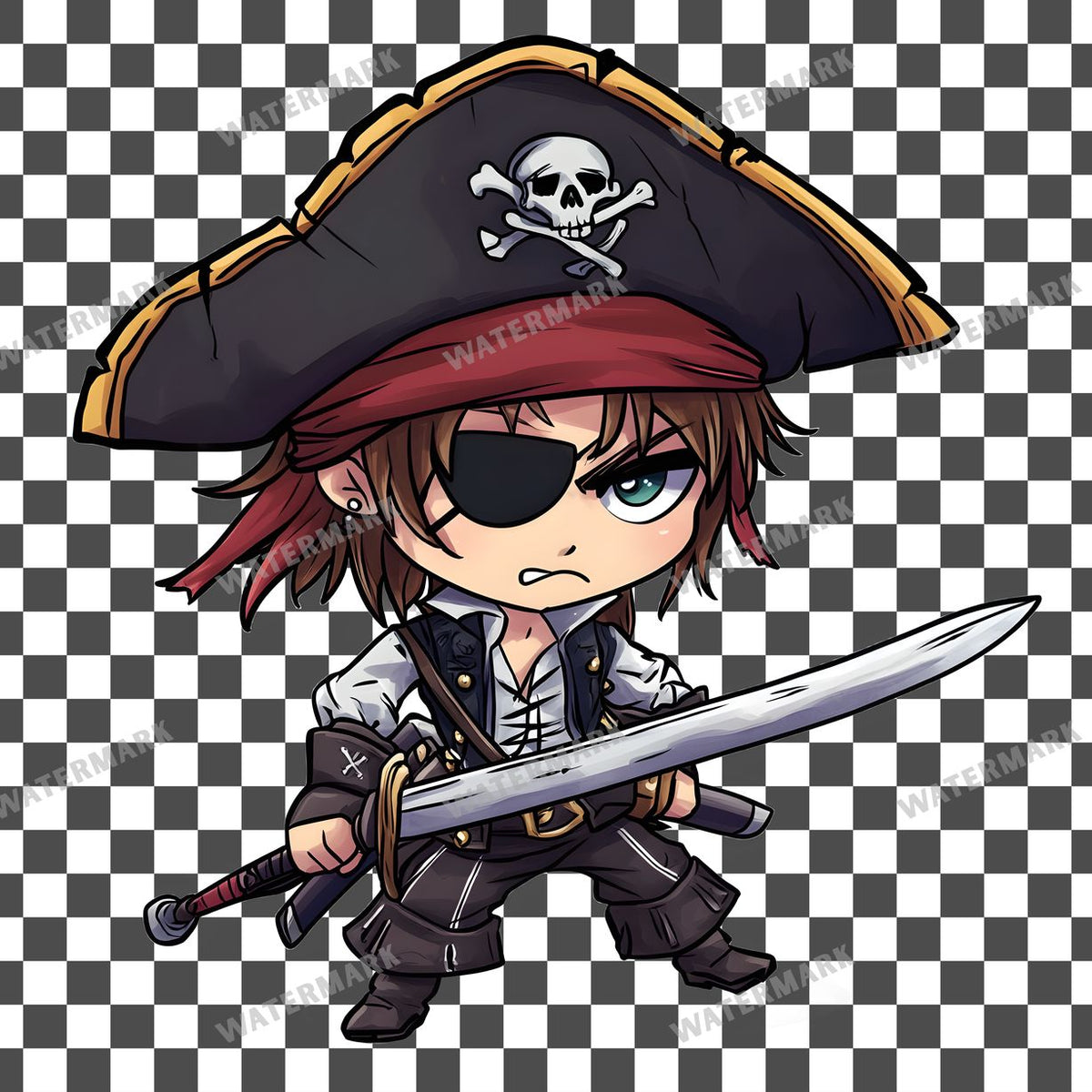 Chibipirate Clipart Pngs