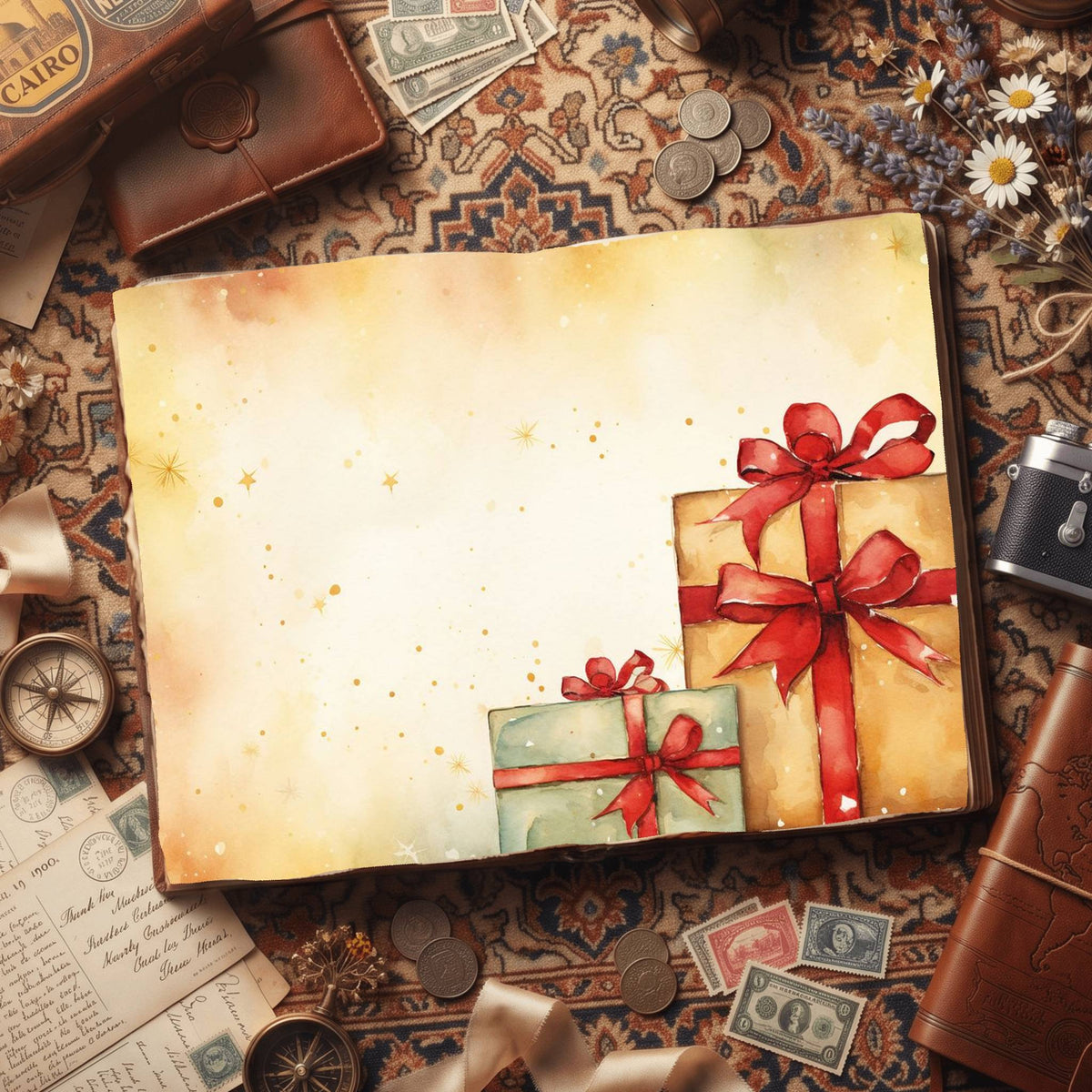 Christmas Gifts Digital Papers