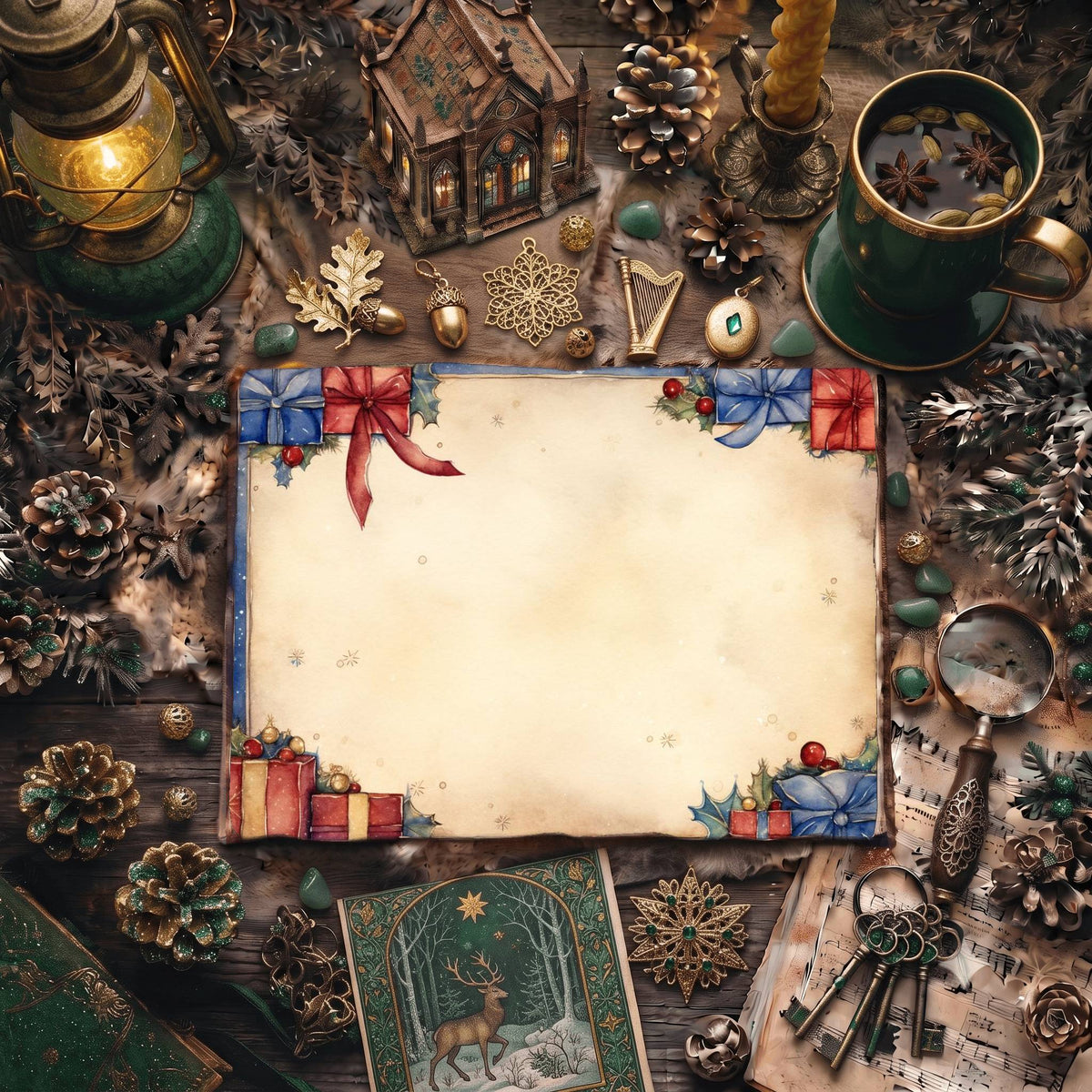 Christmas Gifts Digital Papers