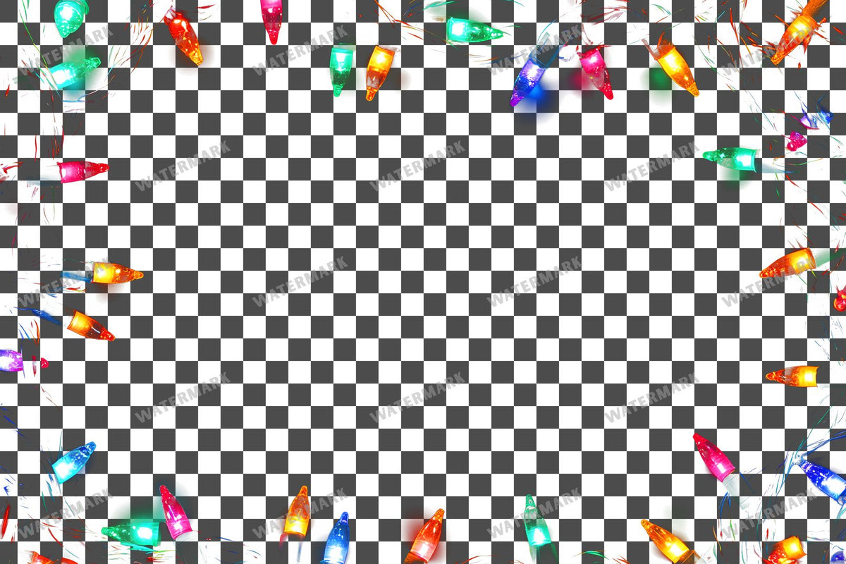 Christmas Lights Transparent Overlay Pngs