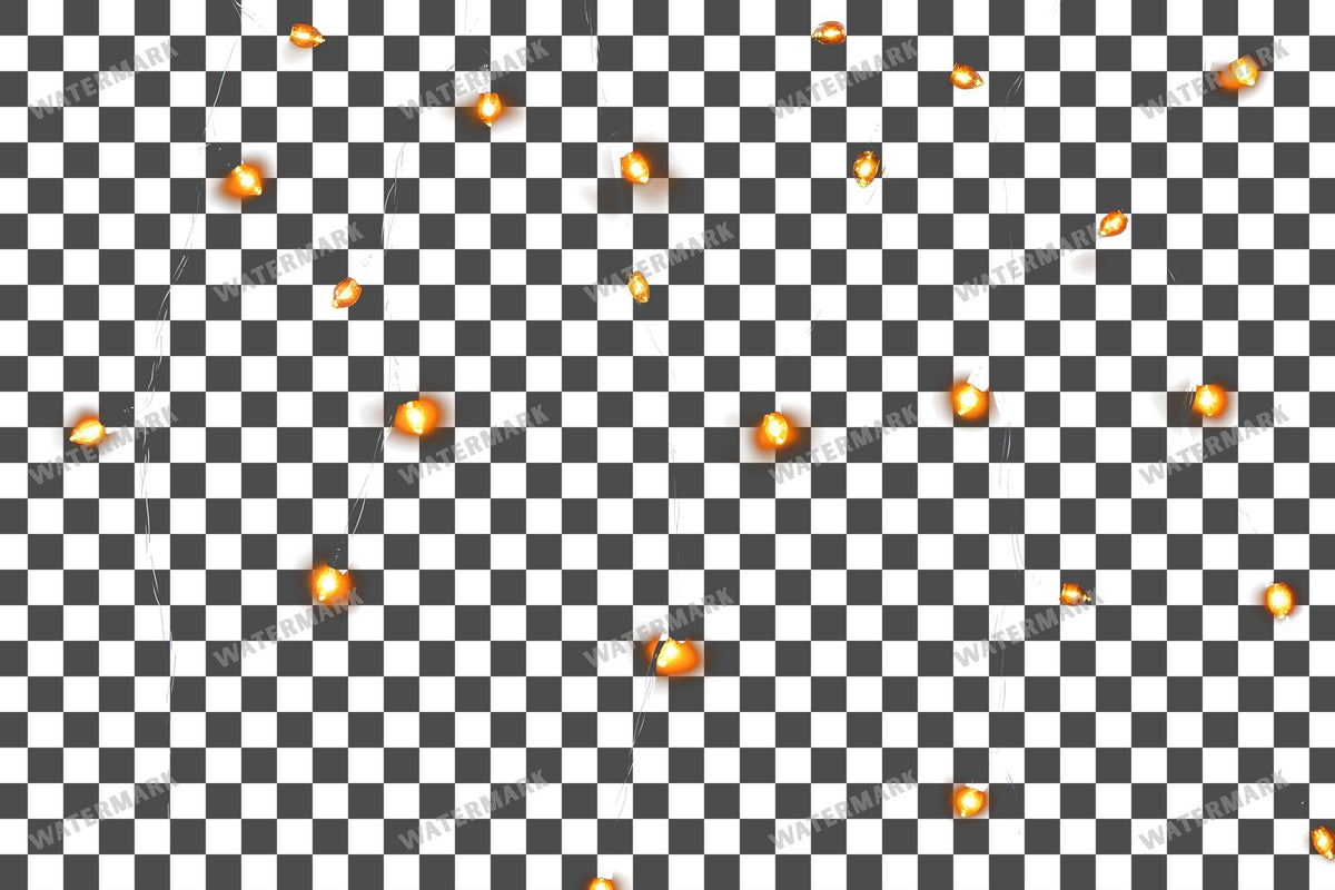 Christmas Lights Transparent Overlay Pngs
