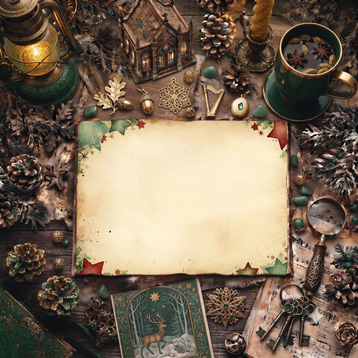 Christmas Star Digital Papers