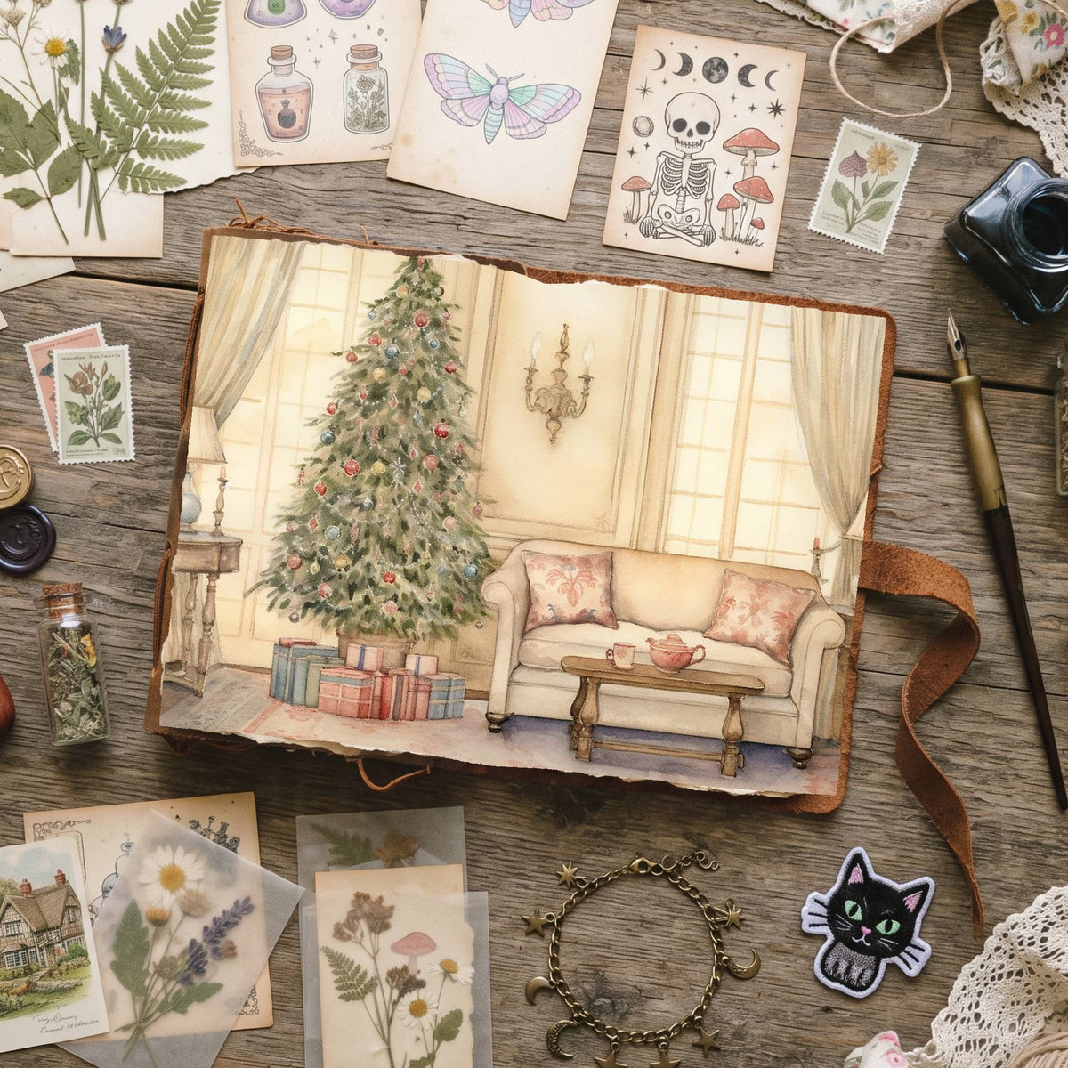 Christmas Trees Digital Papers