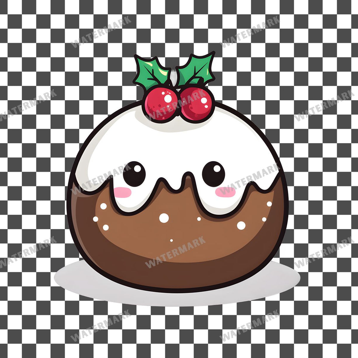 Christmas Kawaii Style Clipart Pngs