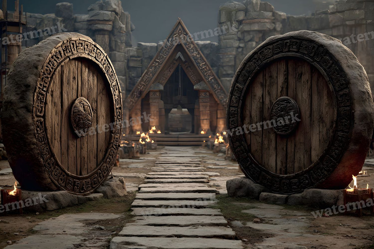 Cinematic Viking Scene Backdrop Images