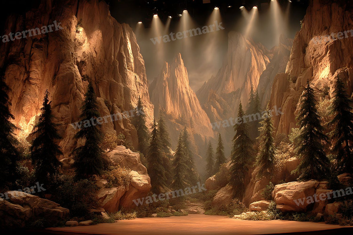 Cinematic Western Scene Backdrop Images