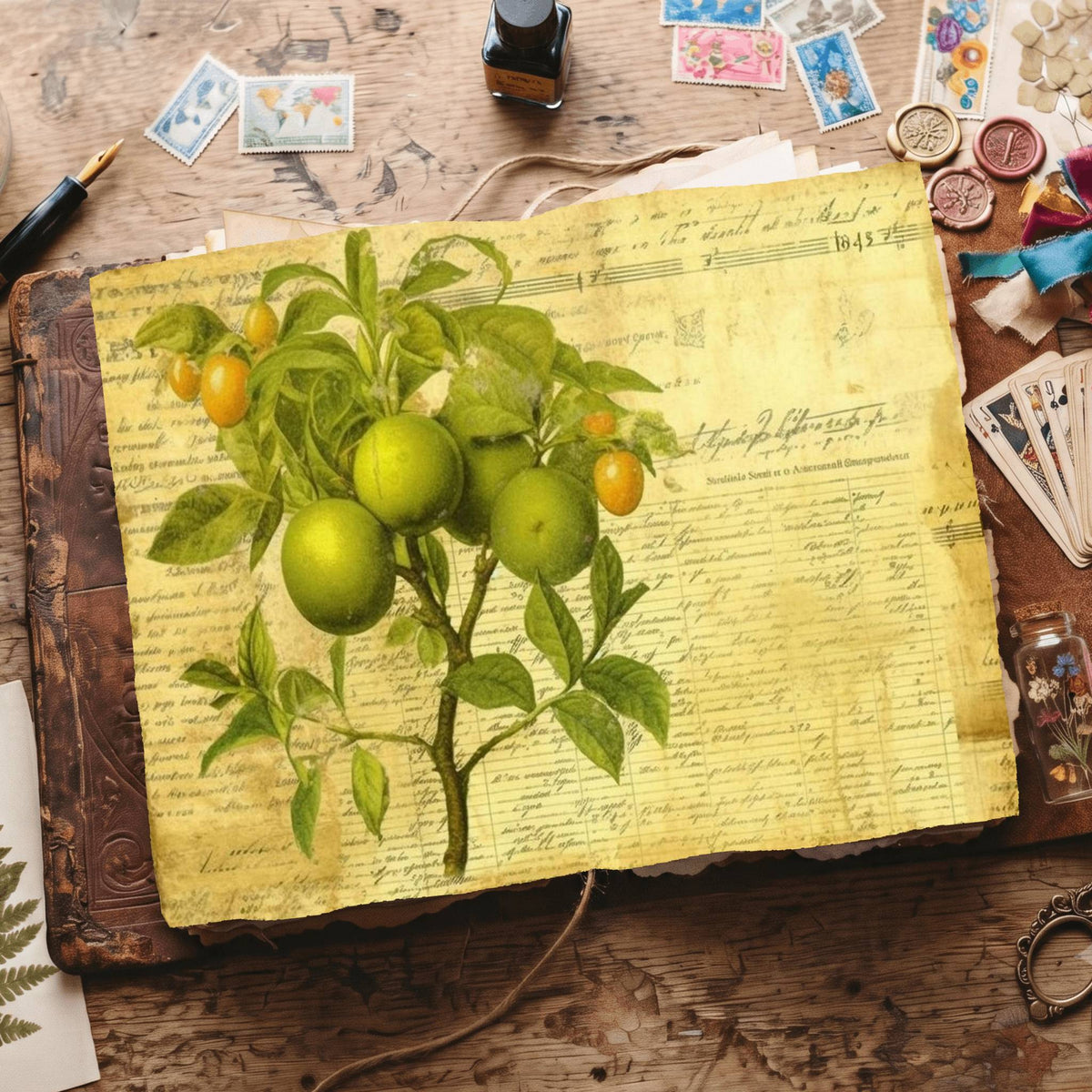 Citrus Fruit Digital Papers