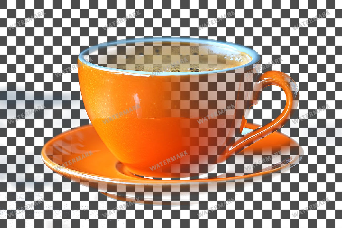 Coffee Cup PNG overlay on a transparent checkered background, preview 14