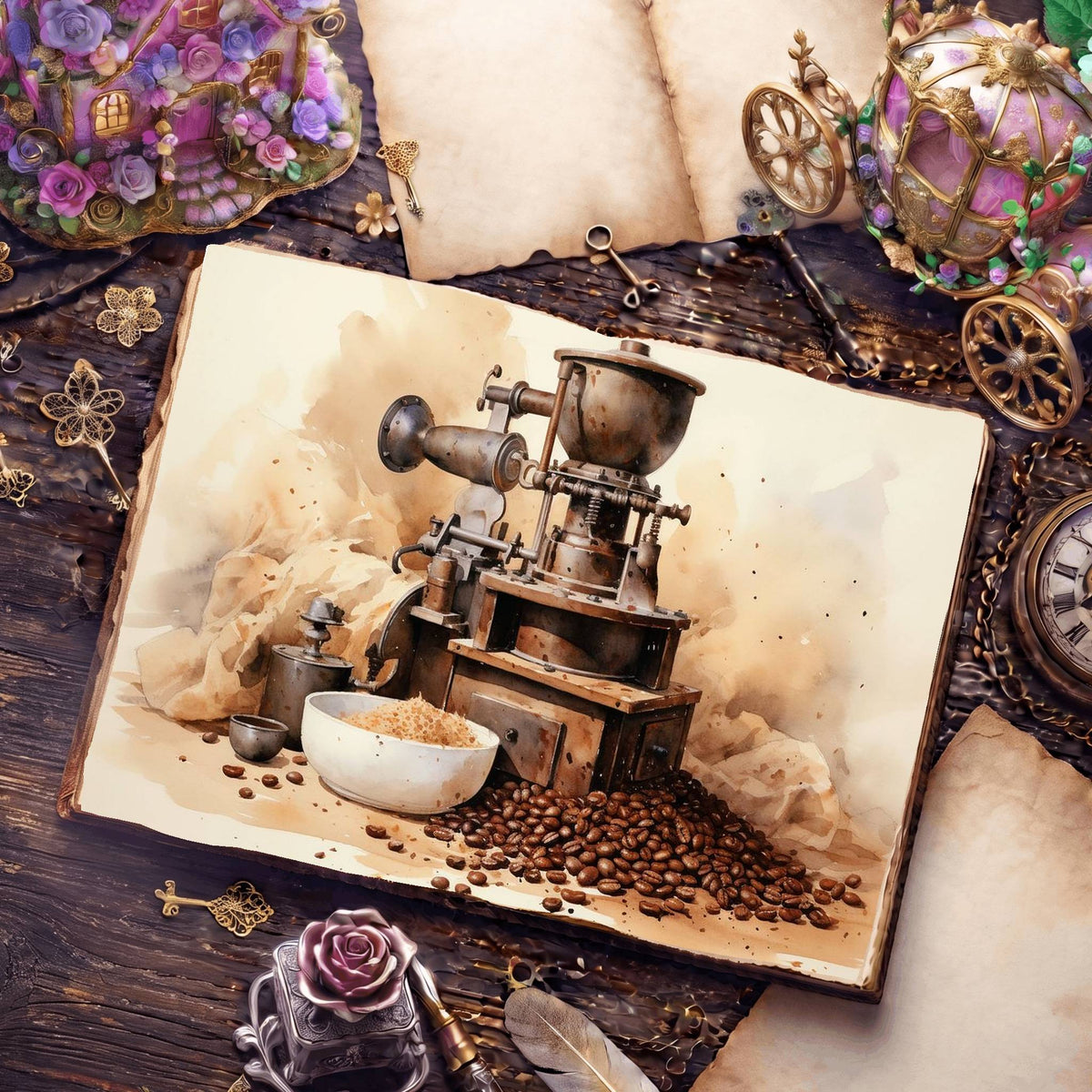 Coffee Shop Digital Papers