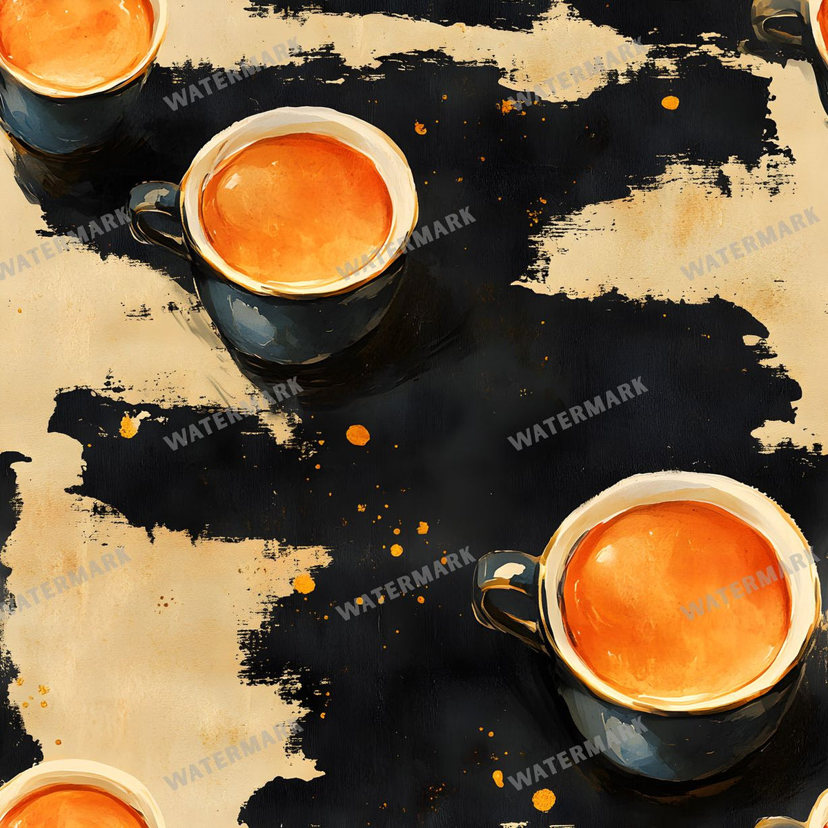Coffee seamless pattern digital paper, repeating design 14